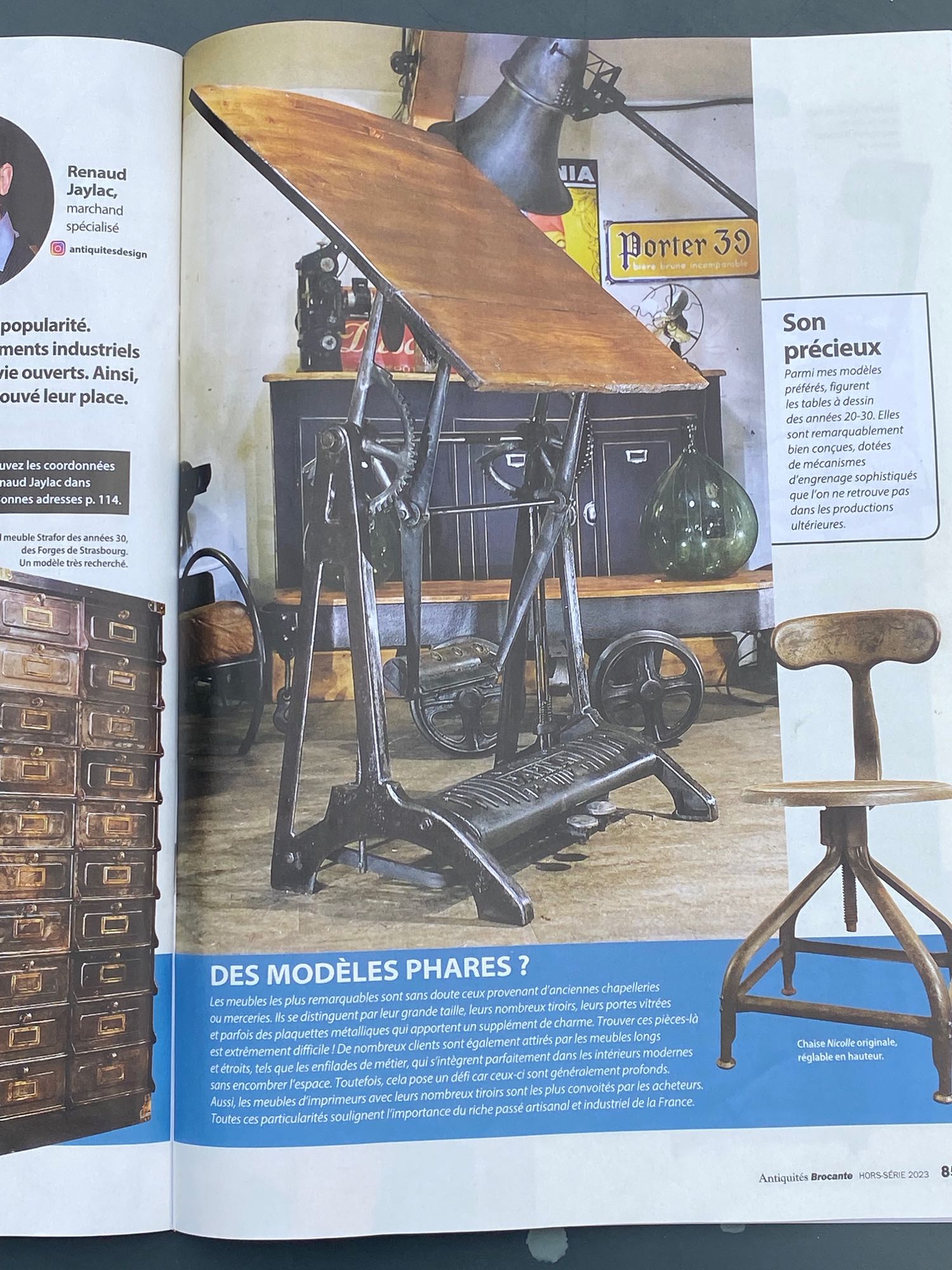 article de presse reportage Magasine Antiquites Brocante